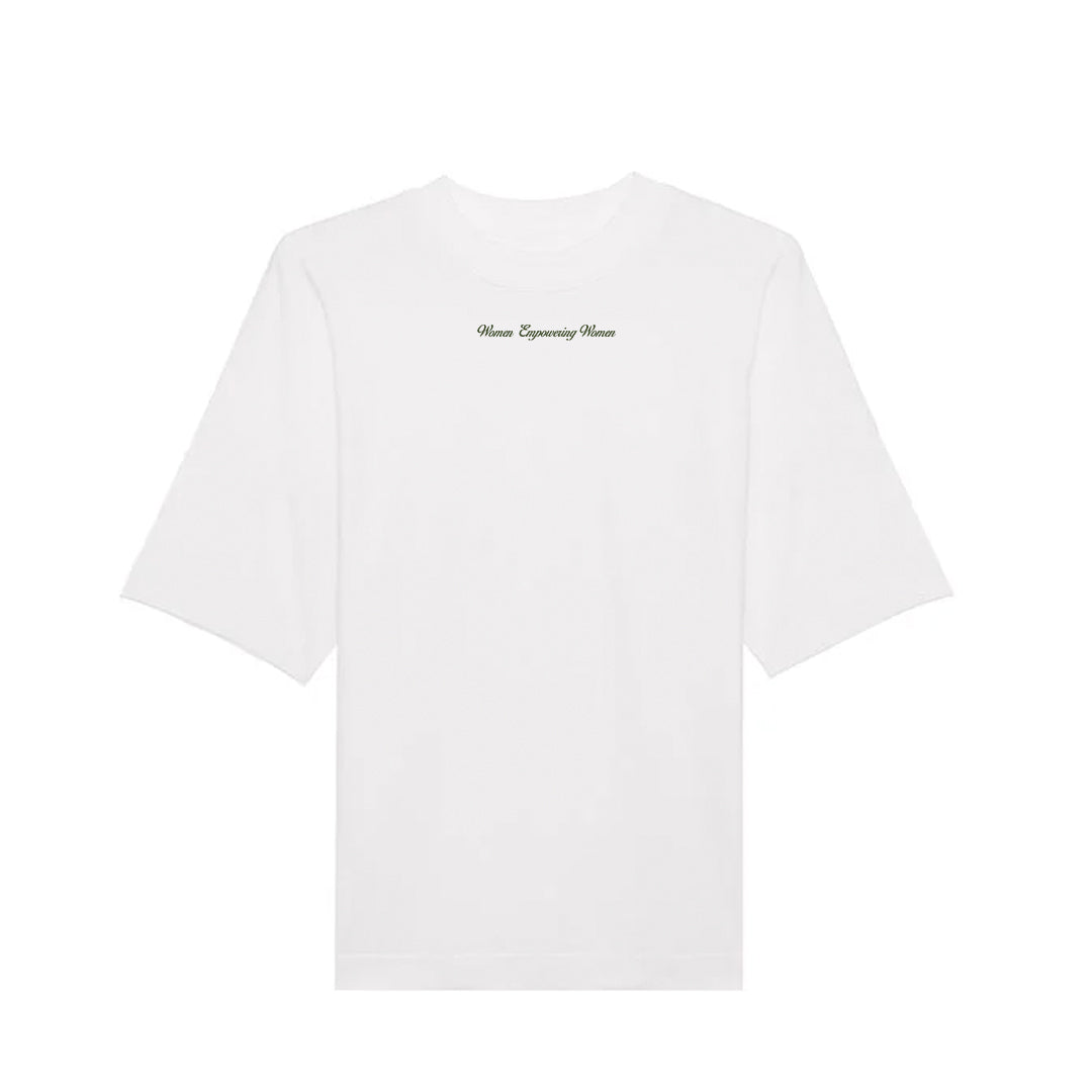 Ladies Of Leisure Empowerment Oversized T-Shirt / White