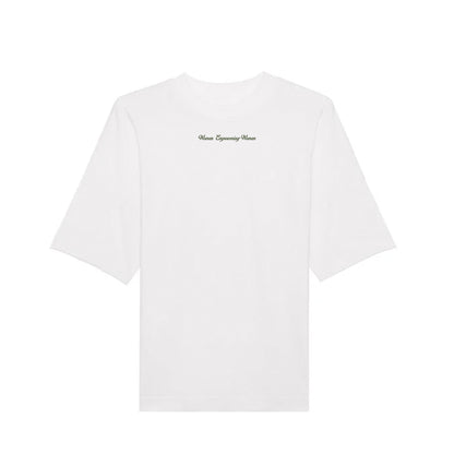 Ladies Of Leisure Empowerment Oversized T-Shirt / White