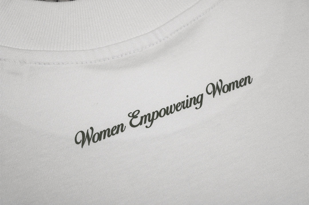 Ladies Of Leisure Empowerment Oversized T-Shirt / White